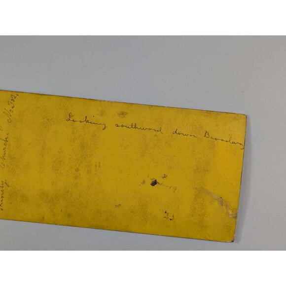 Antique AMERICAN VIEWS Stereoview card no. 128 The Flume from above, Franconia - Picture 5 of 7